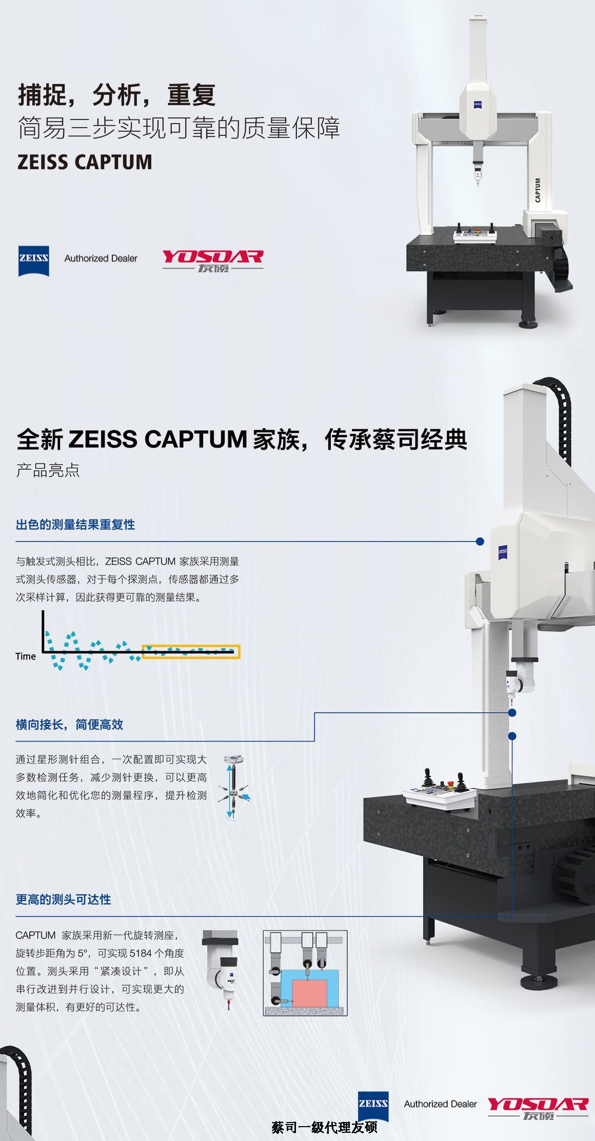 拉萨蔡司三坐标CAPTUM